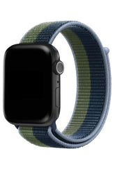 Curea Ceas Apple Watch Sport Nylon Olive Navy - WATCHERS