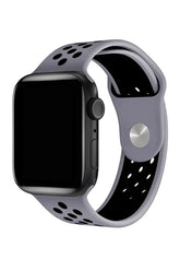 Curea Ceas Apple Watch Silicon Sport Black Antracit - WATCHERS