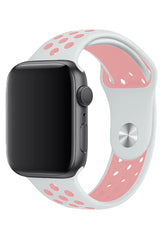 Curea Ceas Apple Watch Sport Silicon White SandPink - WATCHERS