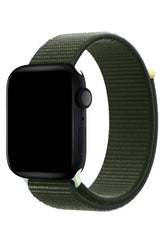 Curea Ceas Apple Watch Sport Nylon Green Brass - WATCHERS