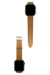 Curea Ceas Apple Watch Leather Saffiano Coffee - WATCHERS