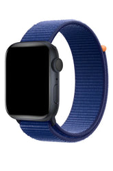 Curea Ceas Apple Watch Sport Nylon Navi Gold - WATCHERS