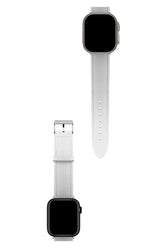 Curea Ceas Apple Watch Leather Saffiano White - WATCHERS