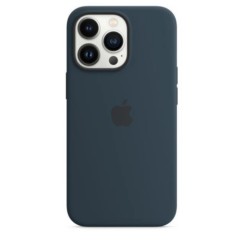 Husa iPhone MagSafe din Silicon pentru iPhone 13 Pro Abyss Blue - WATCHERS