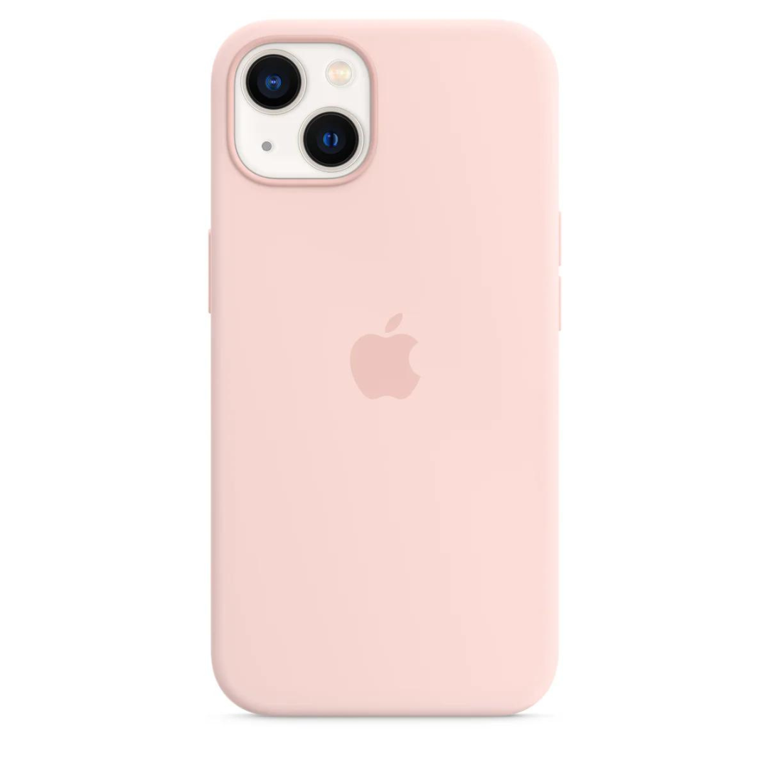 Husa iPhone MagSafe din Silicon pentru iPhone 13 Mini Chalk Pink - WATCHERS