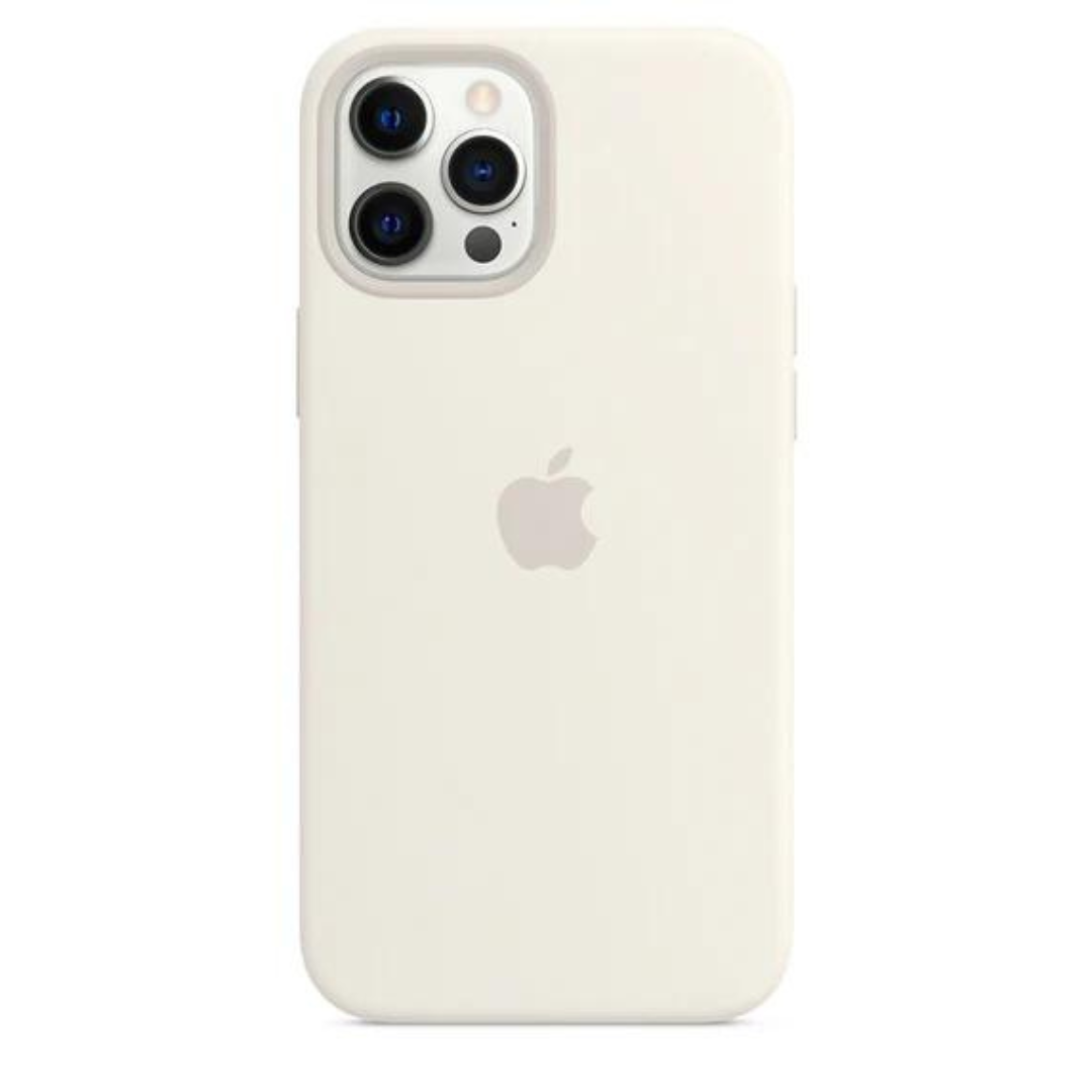 Husa iPhone MagSafe din Silicon pentru iPhone 12 Pro Max White - WATCHERS