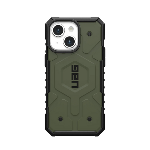 Husa iPhone MagSafe Pathfinder UAG pentru iPhone 15 Plus Olive - WATCHERS