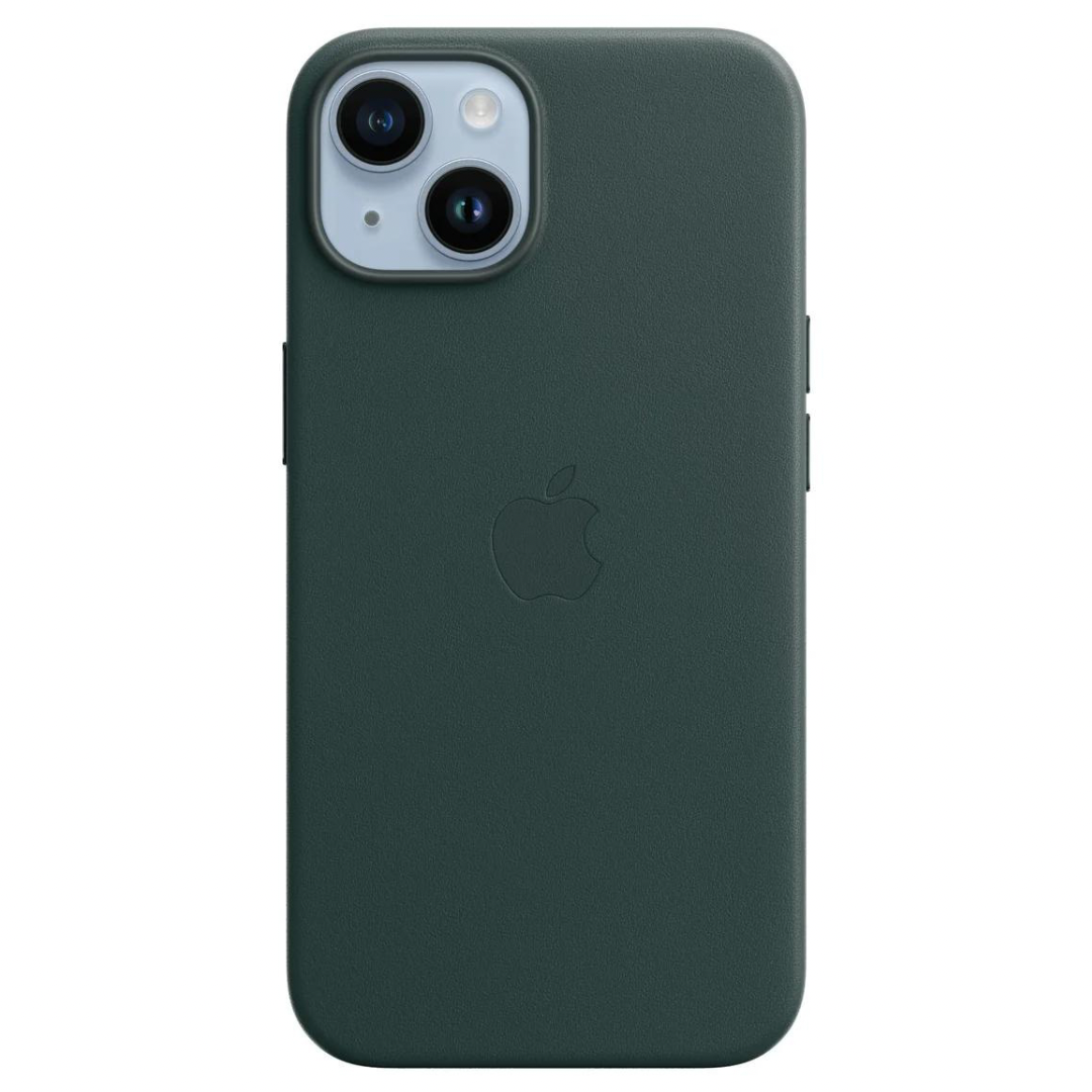 Husa iPhone MagSafe din Piele pentru iPhone 14 Plus Forest Green - WATCHERS