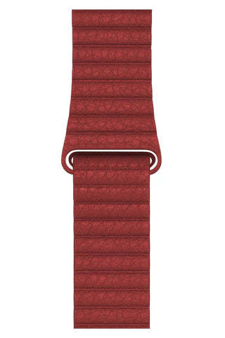 Curea Ceas Apple Watch Casual Leather Bordeaux - WATCHERS