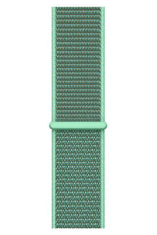 Curea Ceas Apple Watch Sport Nylon Aqua Green - WATCHERS