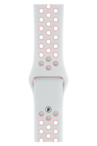 Curea Ceas Apple Watch Sport Silicon White SandPink - WATCHERS