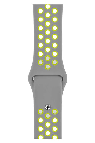 Curea Ceas Apple Watch Silicon Sport Gray Green - WATCHERS