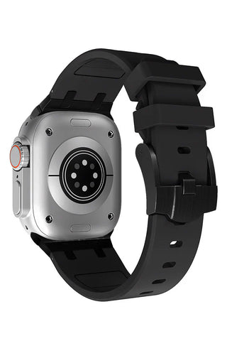 Curea Ceas Apple Watch Silicon Empire Black - WATCHERS