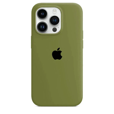 Silikonfodral iPhone 14 Pro Max Army Green - SAINT CLARE